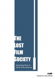 The Lost Film Society Poster blue