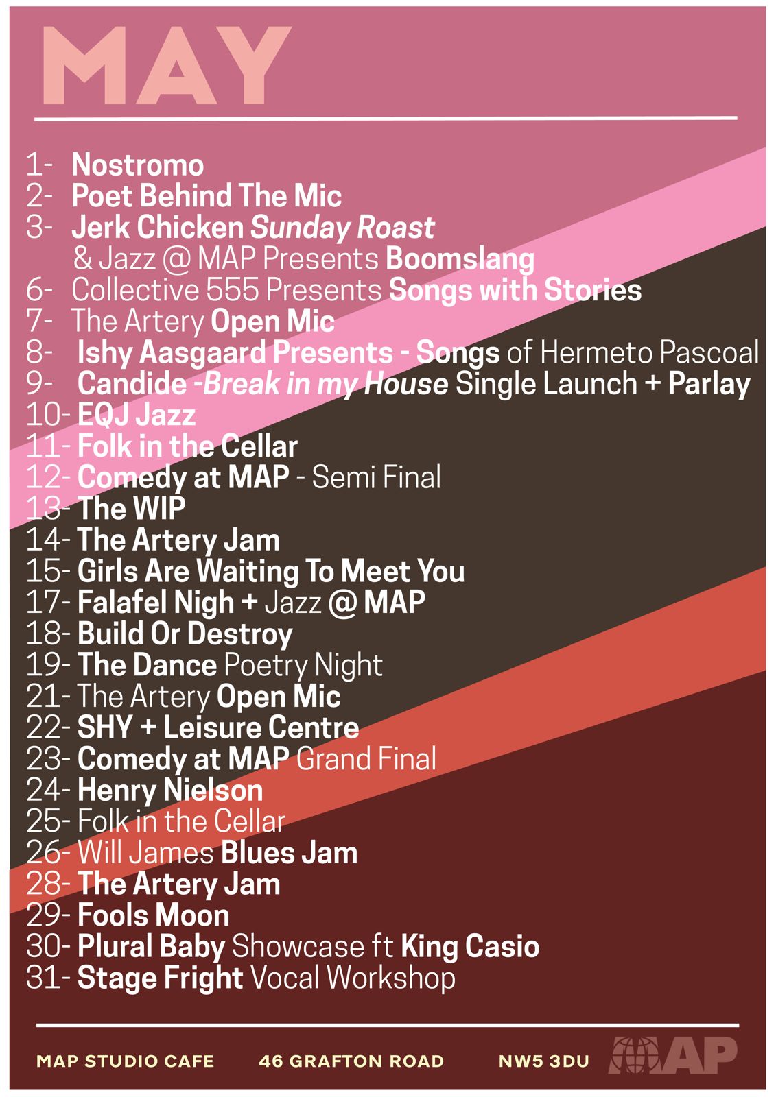 Monthly Calendar for May